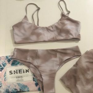 3 piece Tie Dye Bikini and Beach Skirt
